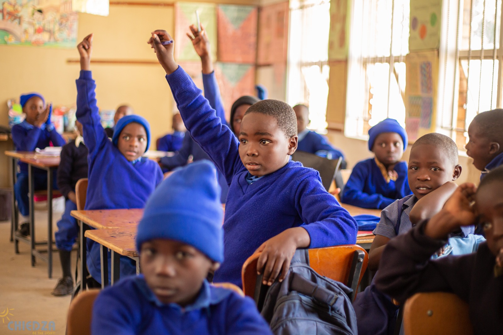 Children in a classroom in Zimbabwe